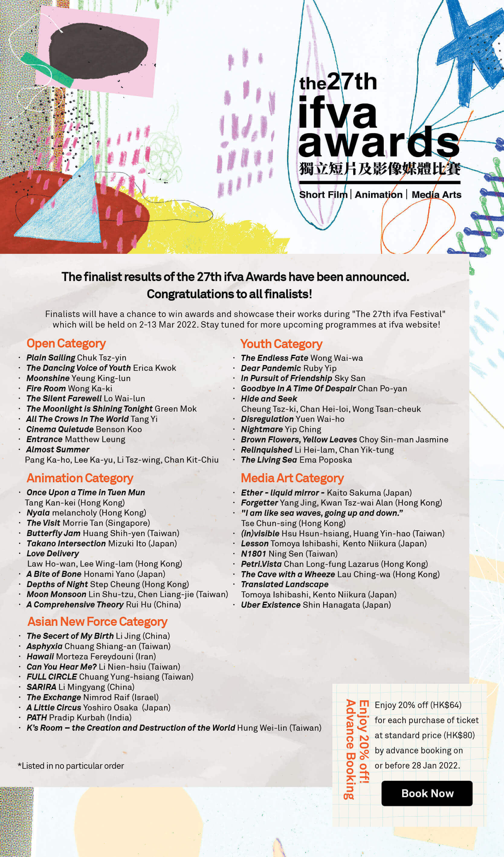 27th ifva awards finalist result